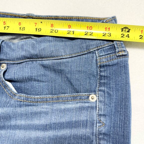 Torrid Women Perfect Wide Leg Vintage High Rise Stretch Blue Denim Jeans Sz 24R - Picture 7 of 10